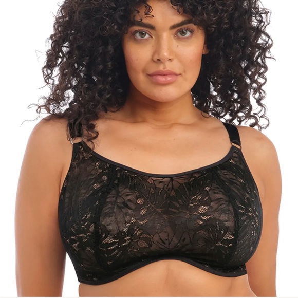 Elomi Other - NEW Elomi Black Lace Kelsey Crop Cami Bra